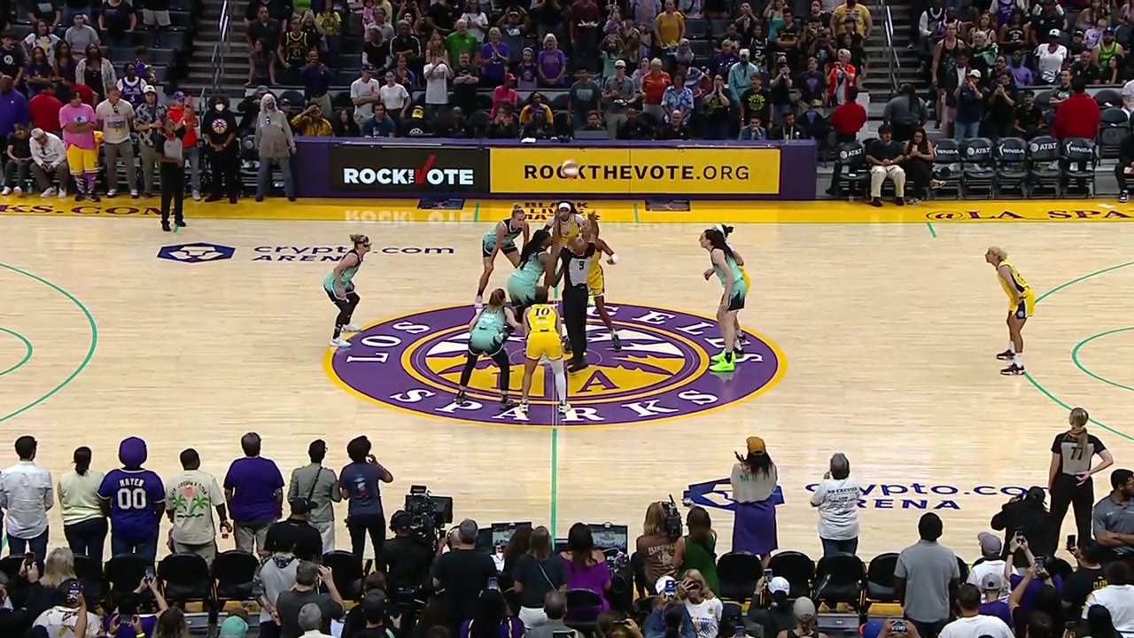 08月16日 WNBA 洛杉矶火花vs纽约自由人 视频录像集锦 精彩战报