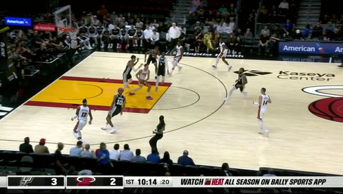 10月16日 NBA 热火vs马刺 视频录像集锦 精彩战报